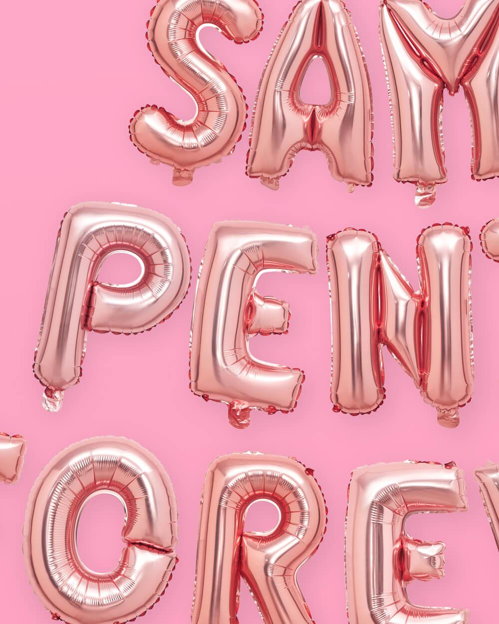 Same Penis 4ever Balloons - 16" foil balloons