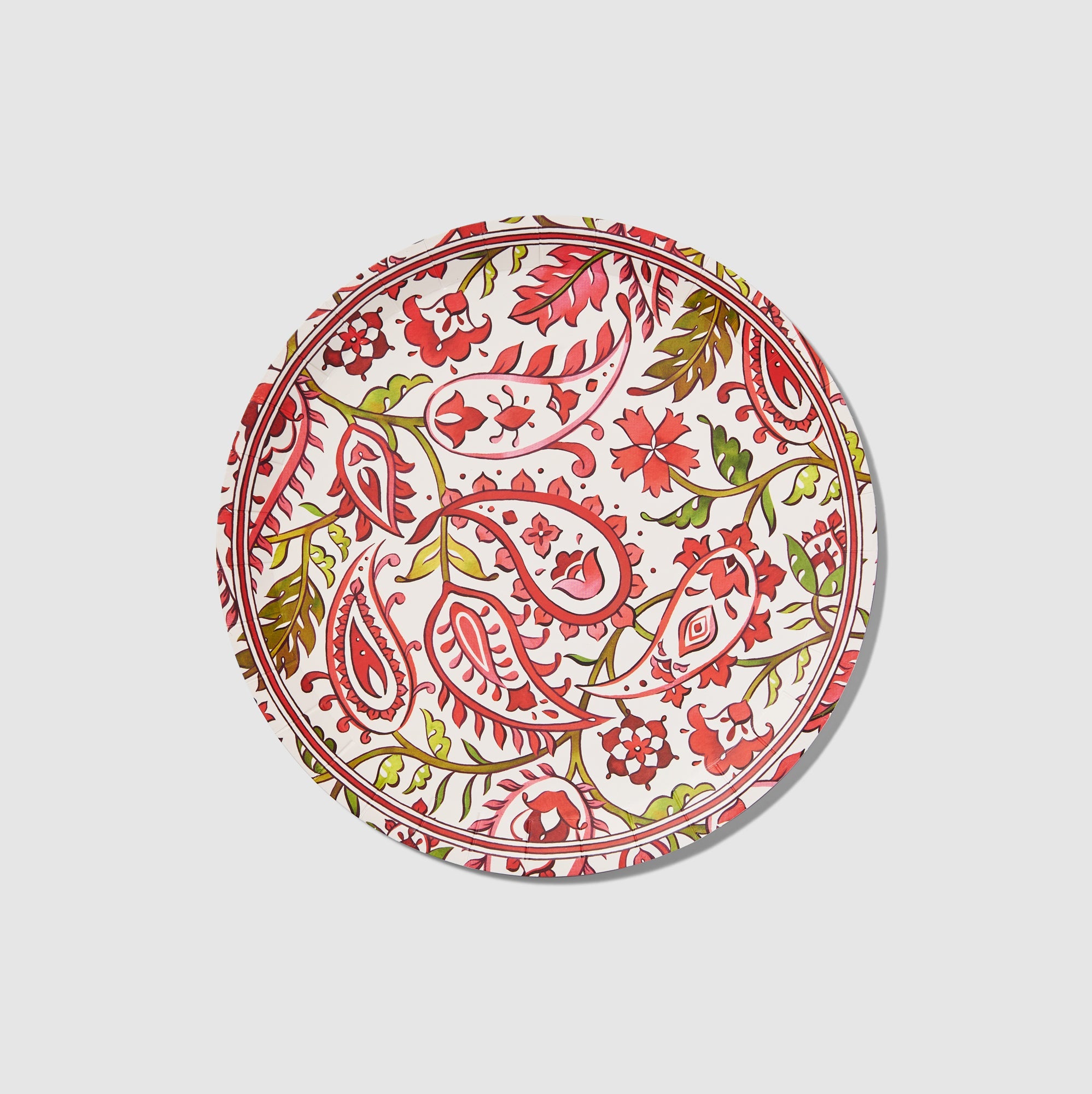 Festive Paisley Large Plates (10 per pack)