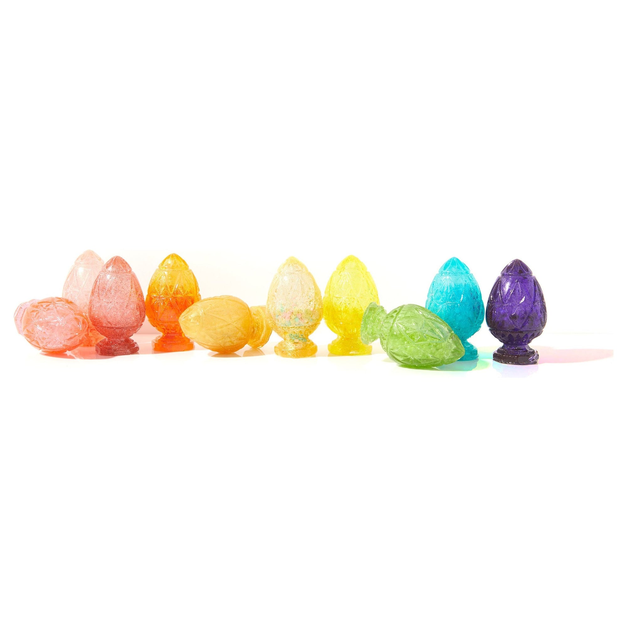 Hollow Hard Candy - Crystal Eggs filled with Candy Pearls