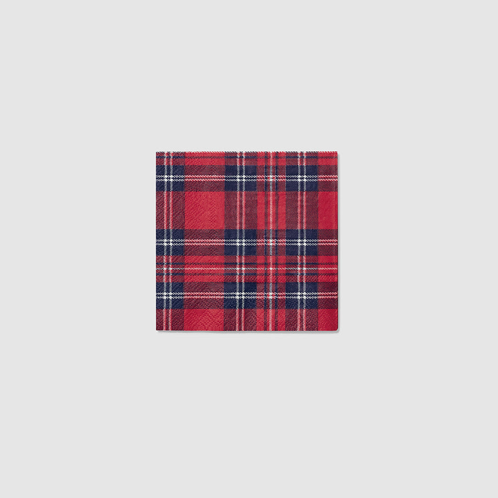 Draper James x Coterie Plaid Cocktail Napkins (25 per pack)