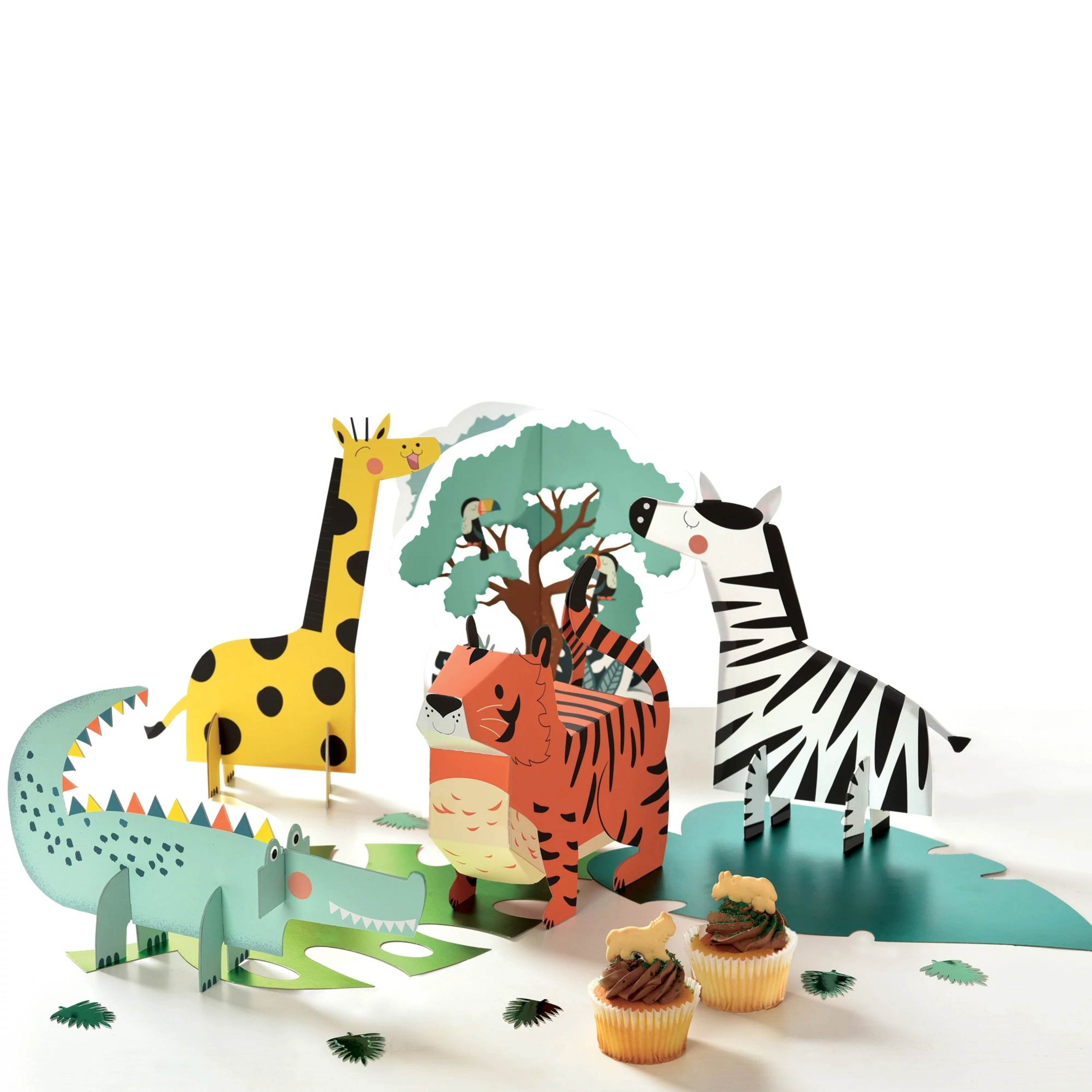 Get Wild Safari Birthday Party Table Decor Kit - Amazing Pinatas 