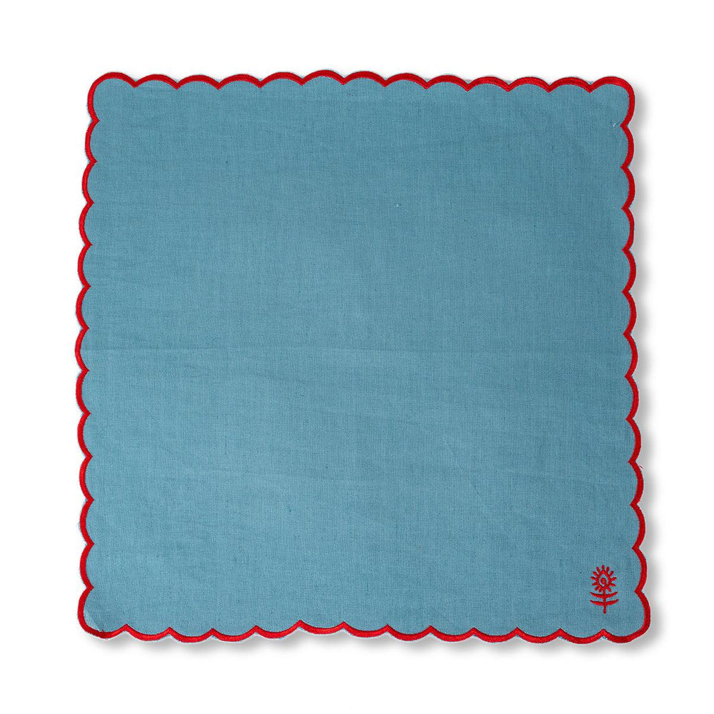 
                  
                    Icon Linen Napkins S/4 - Aqua + Cherry
                  
                