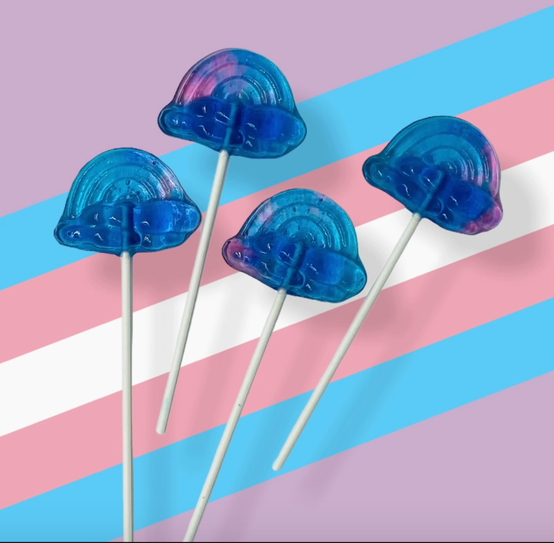 Cotton Candy Rainbow Lollipop Candy