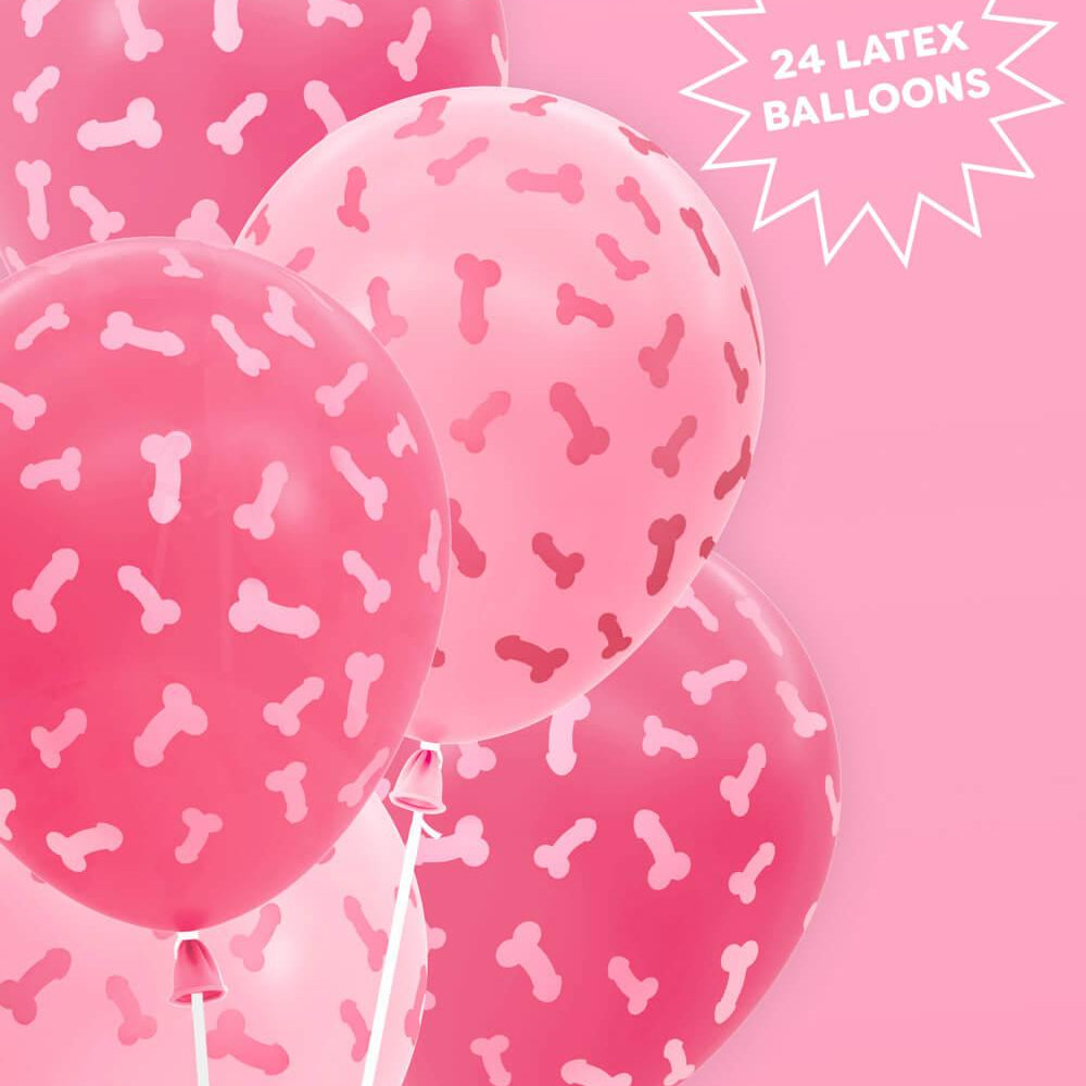 Penis Balloon Pack - 24 latex balloons