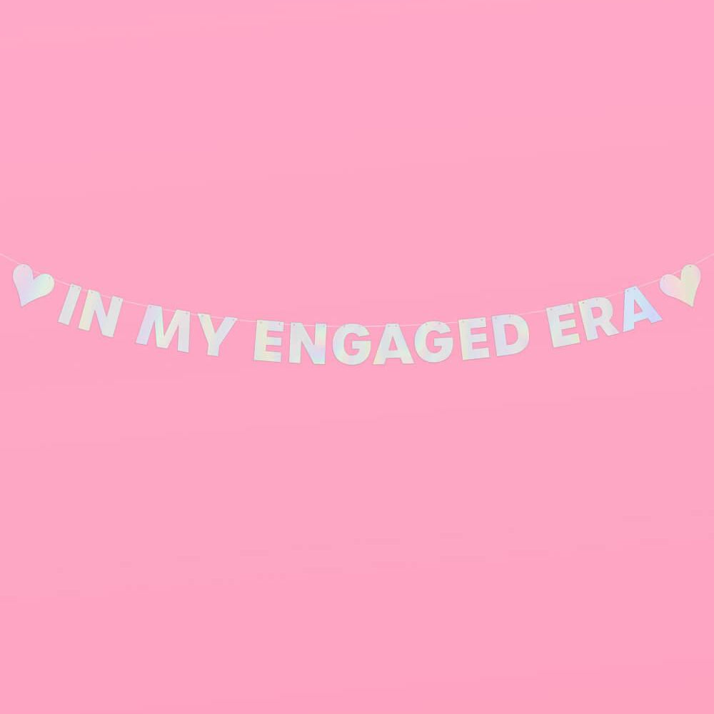 
                  
                    Engaged Era Banner - iridescent foil banner
                  
                