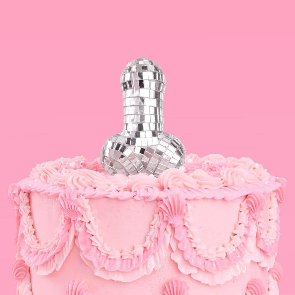 
                  
                    Penis Disco Topper - mirrored cake topper
                  
                