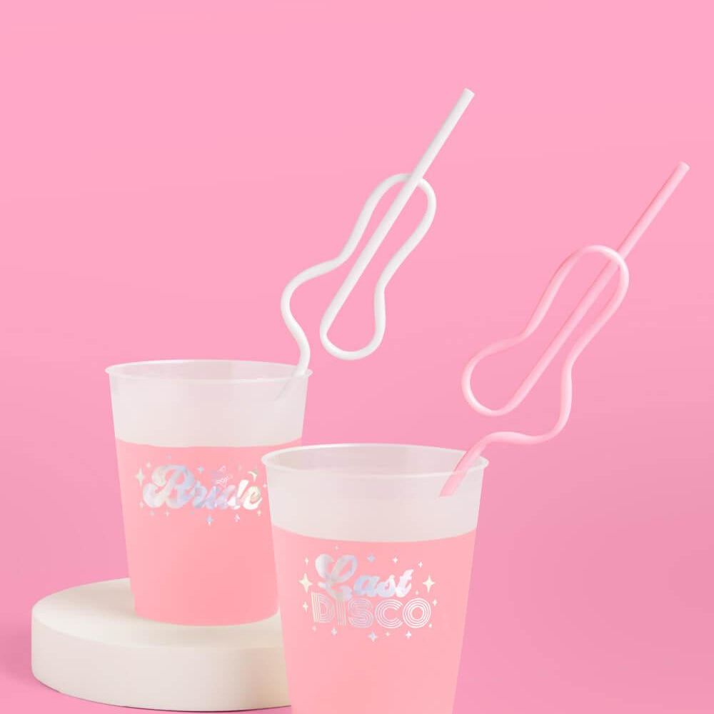 Cute Girl P*nis Straw  - 24 penis straws