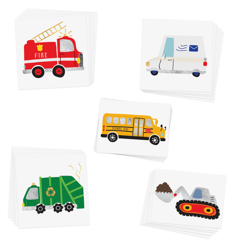 Cars & Trucks Variety Set Temporary Tattoos | 50 ct