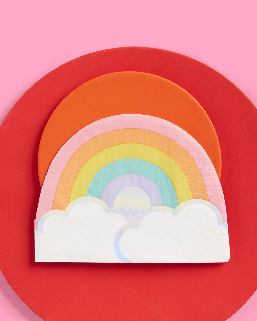 Rainbow Napkins - 25 foil napkins