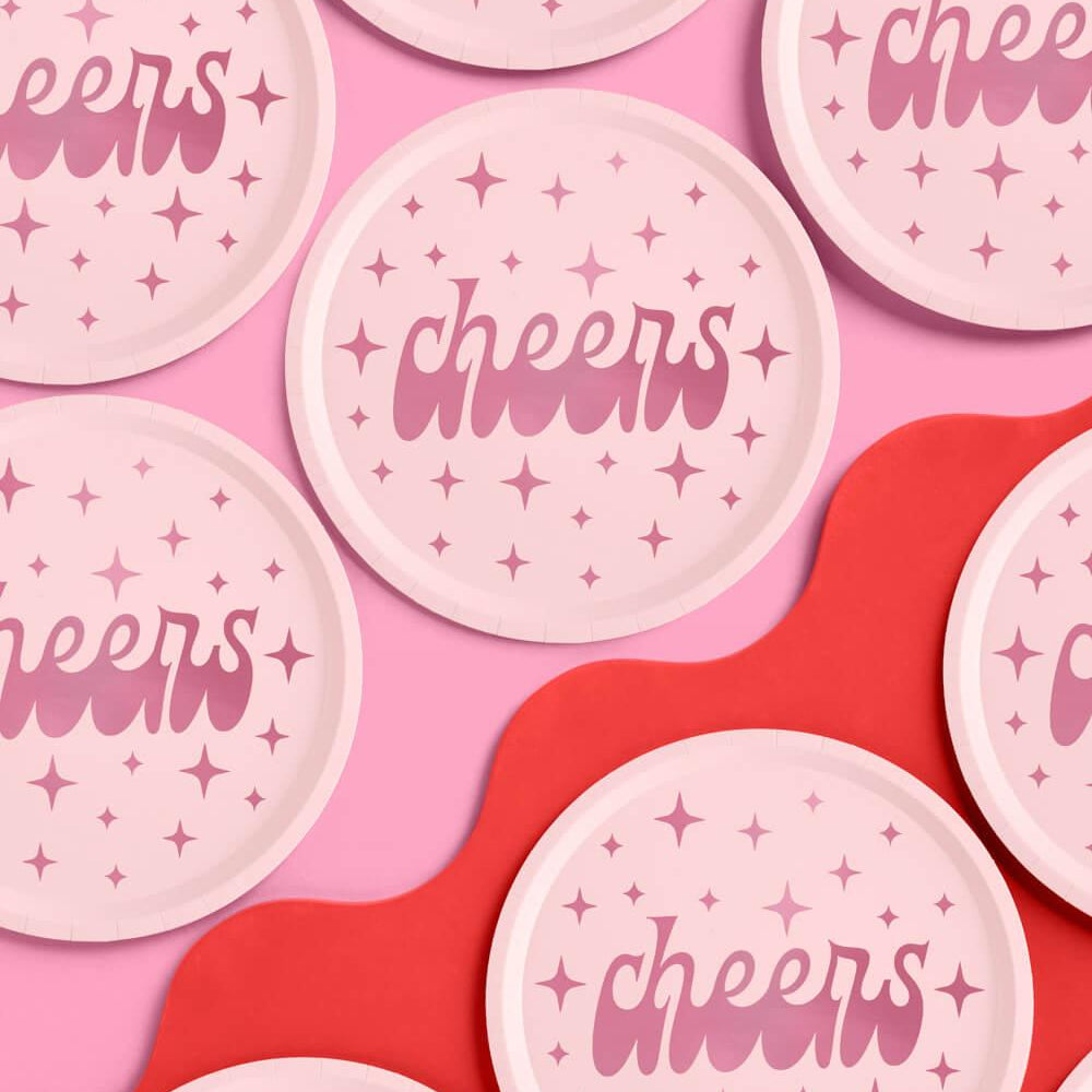 Cheers Plates - 25 paper plates