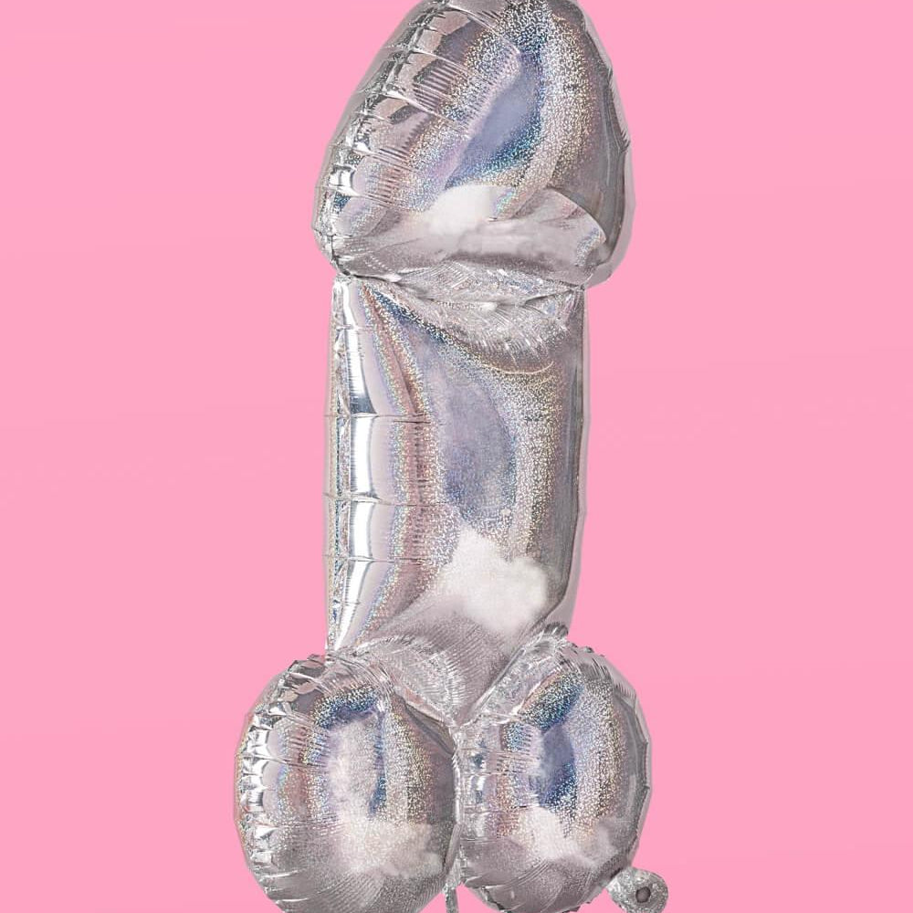 Shimmer XL Penis - 40" foil balloon