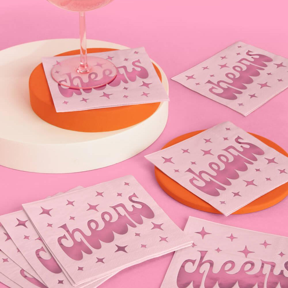 Cheers Napkins - 50 foil napkins