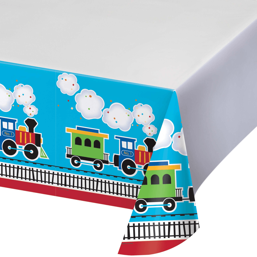 All Aboard Train Birthday Party Kit for 8 - 48 Total Pieces | Amazing Pinatas 