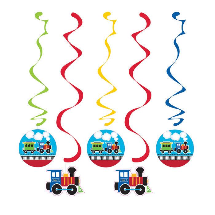 All Aboard Train Dizzy Danglers, 5 ct | Amazing Pinatas 