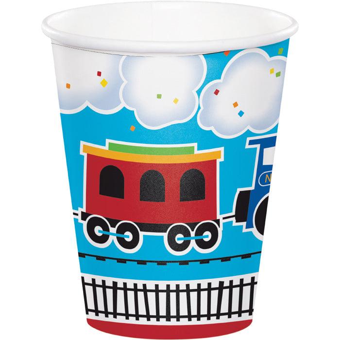 All Aboard Train Hot/Cold Paper Cups 9 Oz., 8 ct | Amazing Pinatas 