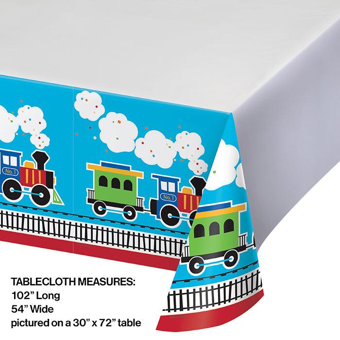 
                  
                    All Aboard Train Plastic Tablecover Border, 54" X 102" | Amazing Pinatas 
                  
                