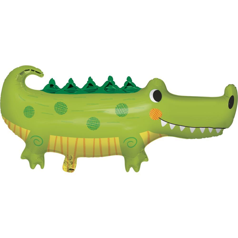 Alligator Party Metallic Balloon Alligator Shaped (1/Pkg) | Amazing Pinatas 