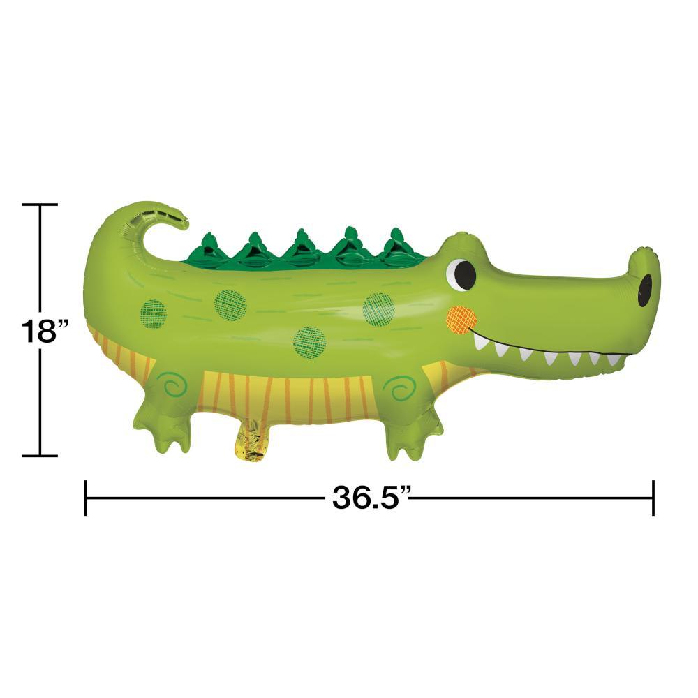 Alligator Party Metallic Balloon Alligator Shaped (1/Pkg) | Amazing Pinatas 