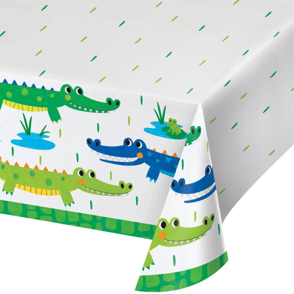 Alligator Party Paper Tablecover All Over Print, 54" X 102" (1/Pkg) | Amazing Pinatas 