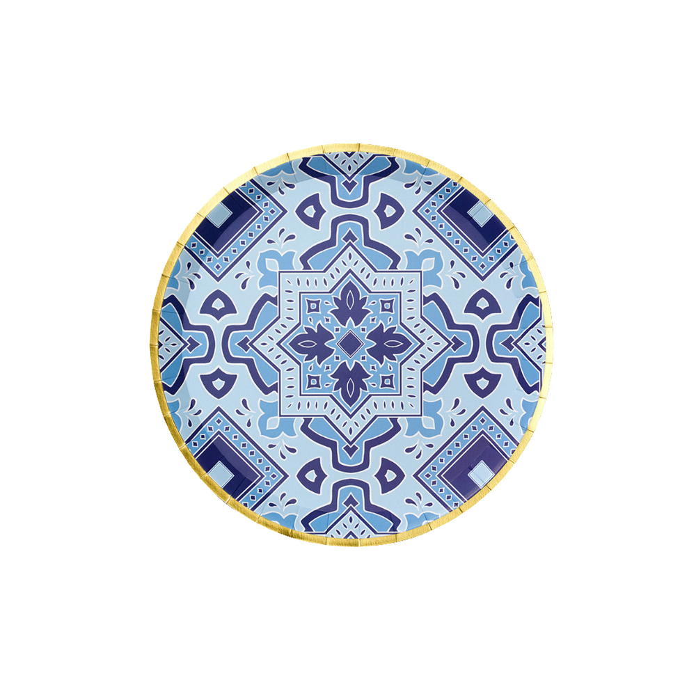 
                  
                    Amalfi Blues Large Plates (10 per pack) | Amazing Pinatas 
                  
                