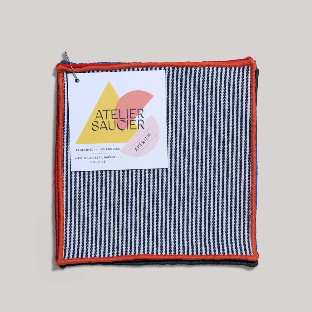 
                  
                    Americana Stripe Cocktail Napkins | Set of 4 | Amazing Pinatas 
                  
                