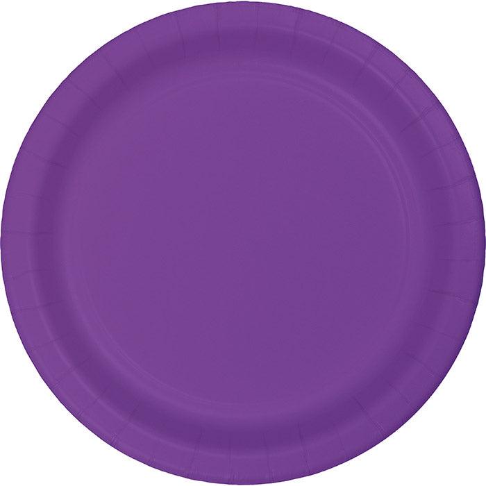 Amethyst Purple Banquet Plates, 24 ct | Amazing Pinatas 