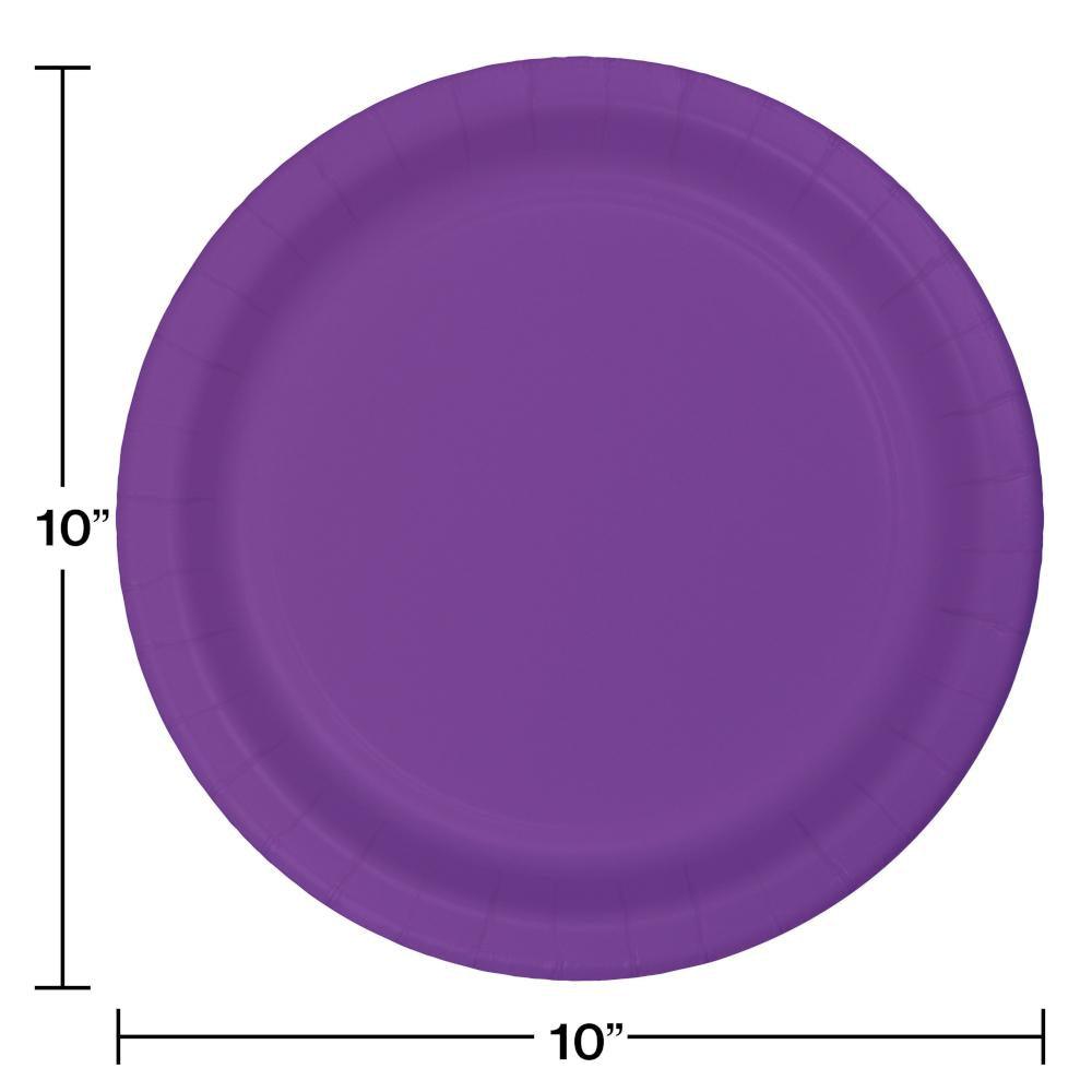 Amethyst Purple Banquet Plates, 24 ct | Amazing Pinatas 