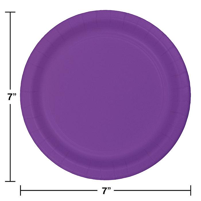 Amethyst Purple Dessert Plates, 24 ct | Amazing Pinatas 