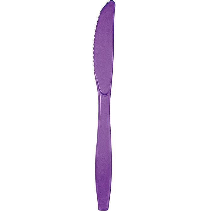 Amethyst Purple Plastic Knives, 24 ct | Amazing Pinatas 