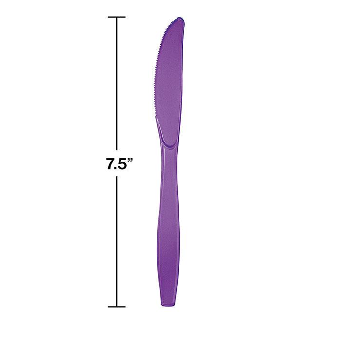 Amethyst Purple Plastic Knives, 24 ct | Amazing Pinatas 