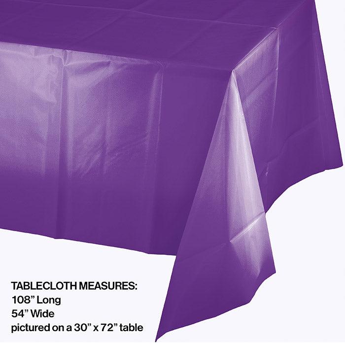 Amethyst Tablecover Plastic 54" X 108" | Amazing Pinatas 