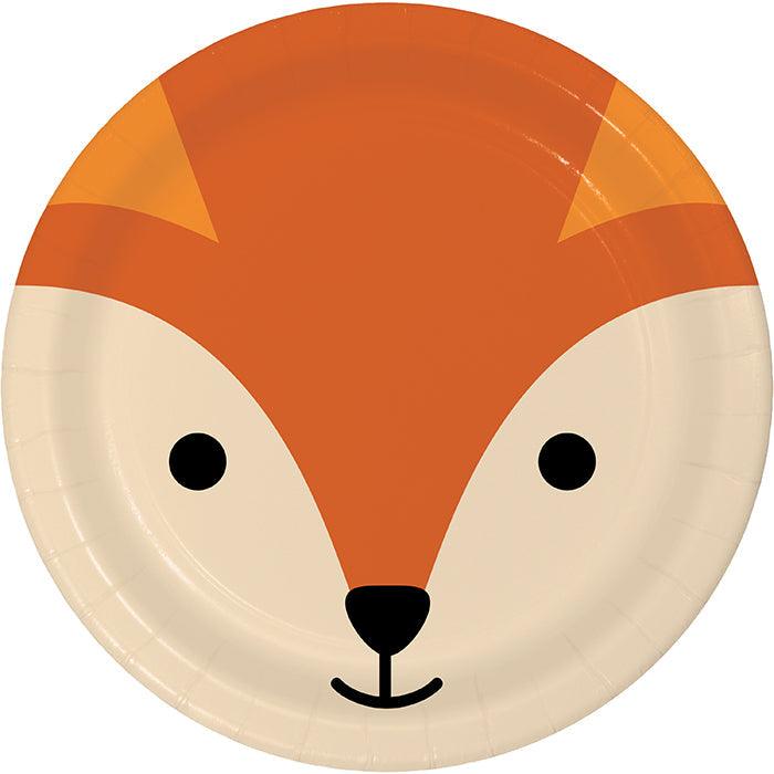 Animal Faces Dinner Plate, Fox 8ct | Amazing Pinatas 