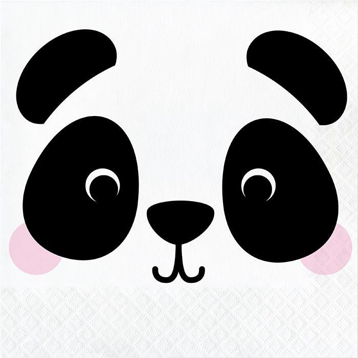 Animal Faces Luncheon Napkin, Panda 16ct | Amazing Pinatas 