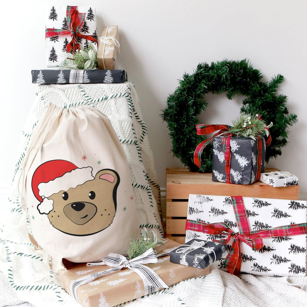 
                  
                    Baby Bear Cotton Canvas Christmas Santa Sack | Amazing Pinatas 
                  
                