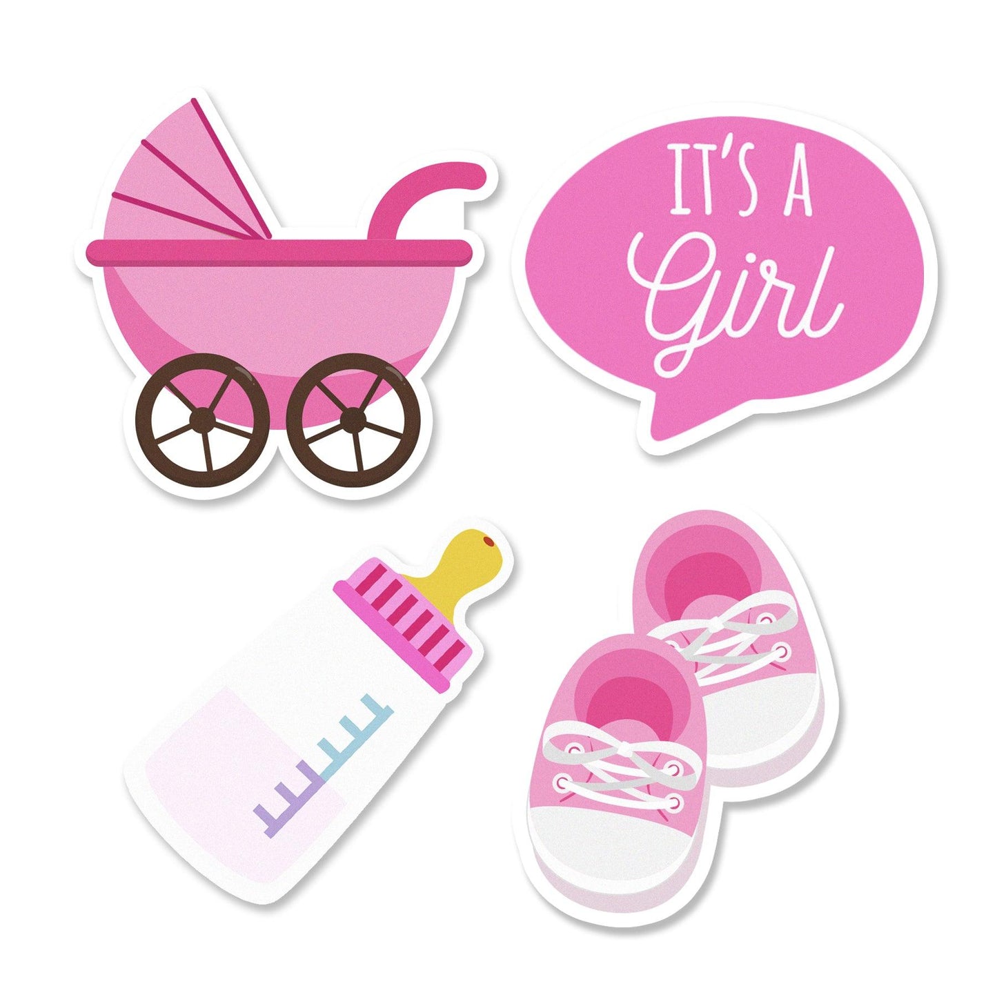 Baby Shower (Girl) Edible Cupcake Toppers | Amazing Pinatas 