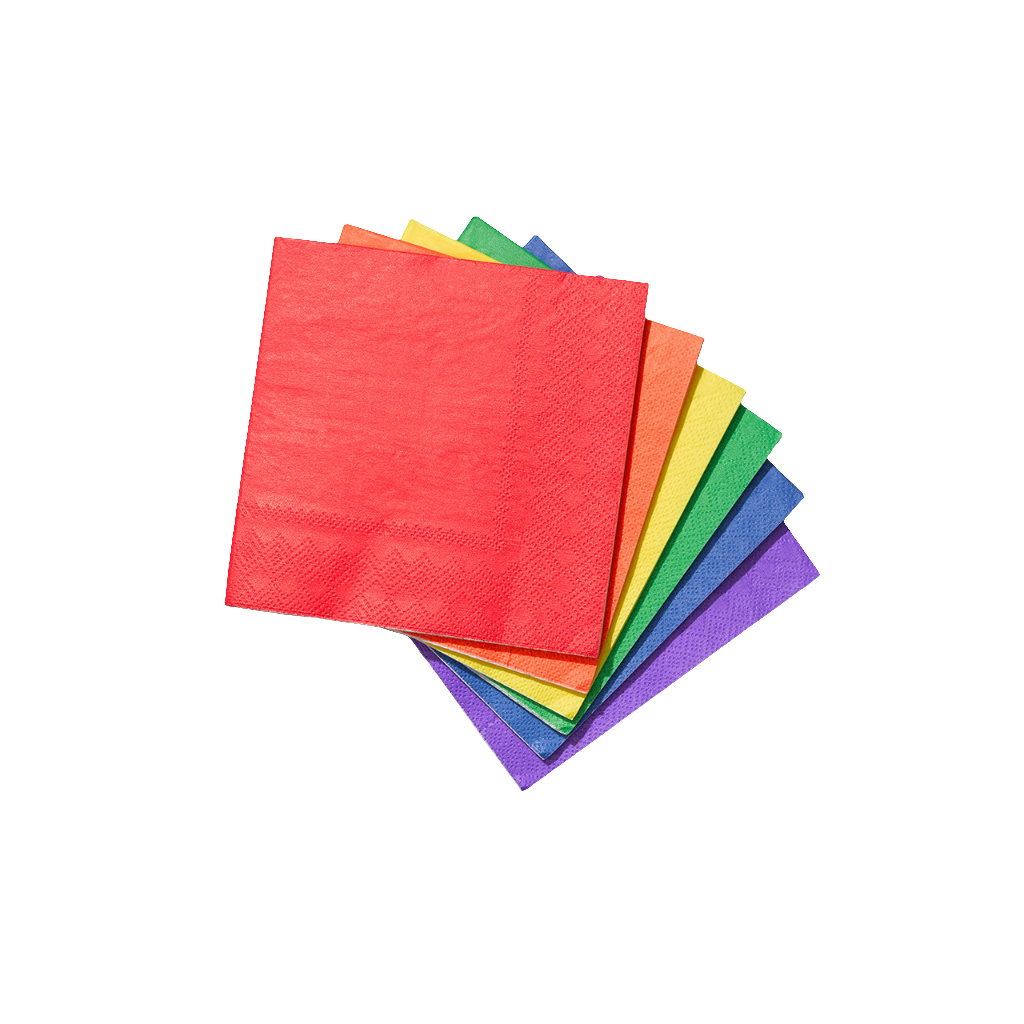 Make It Rainbow Cocktail Napkins (25 per pack)