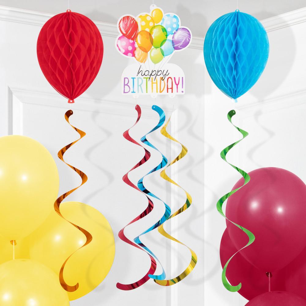 Balloon Bash Hanging Decoration w/ HC and Danglers 3ct | Amazing Pinatas 