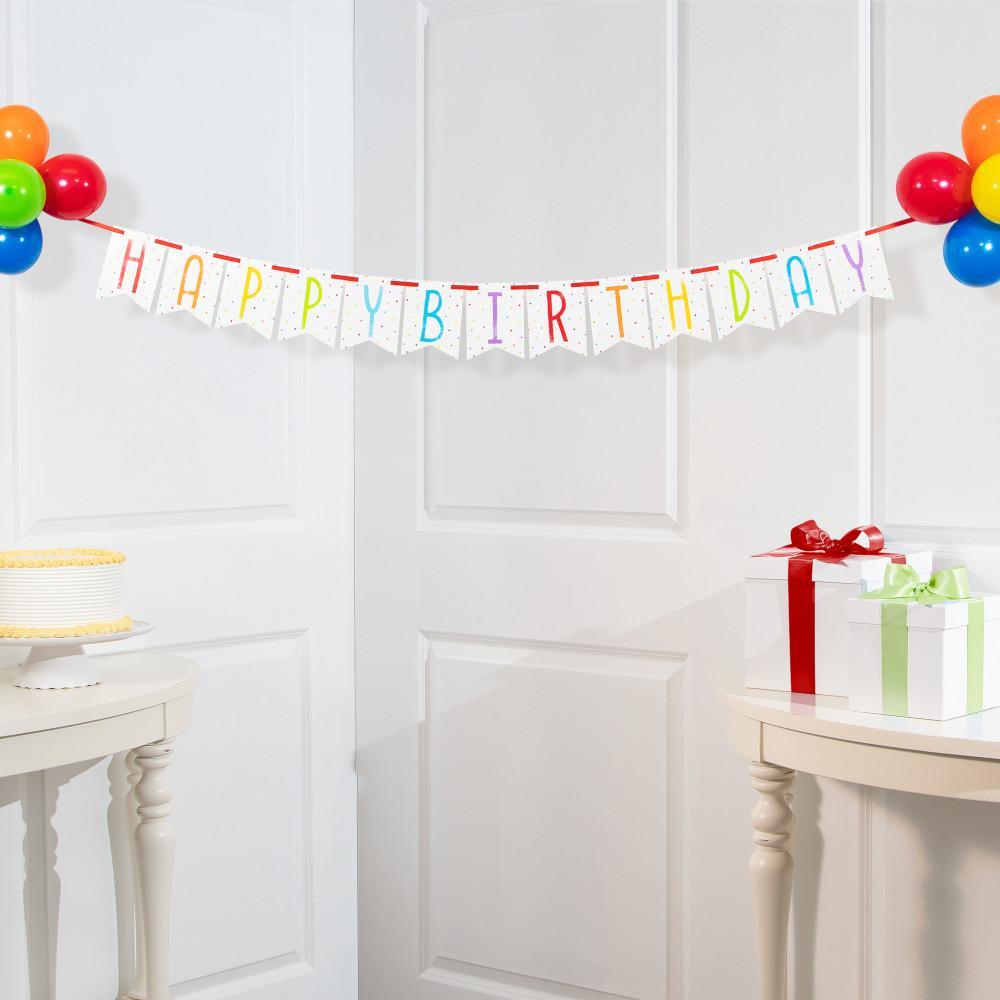 Balloon Bash Ribbon Banner w/ Latex Balloons 1ct | Amazing Pinatas 