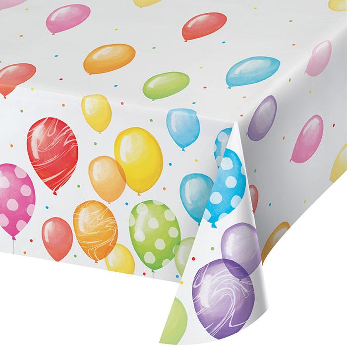 Balloon Bash Tablecover, Paper 1ct | Amazing Pinatas 