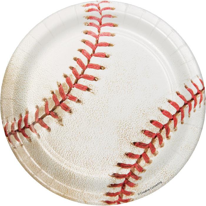 Baseball Dessert Plates, 8 ct | Amazing Pinatas 