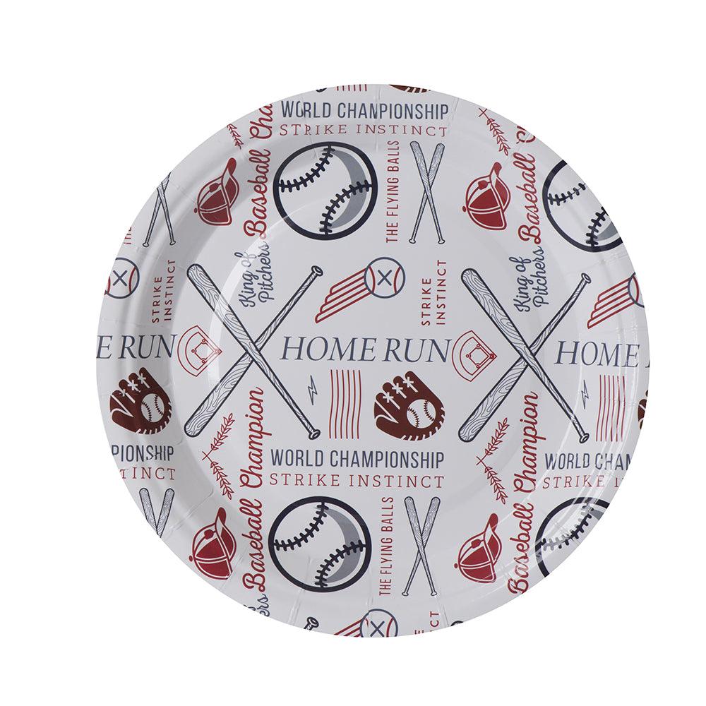 Baseball Themed Paper Plates 100 Pack 7" | Amazing Pinatas 