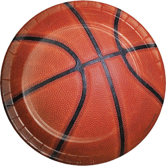 Basketball Dessert Plates, 8 ct | Amazing Pinatas 