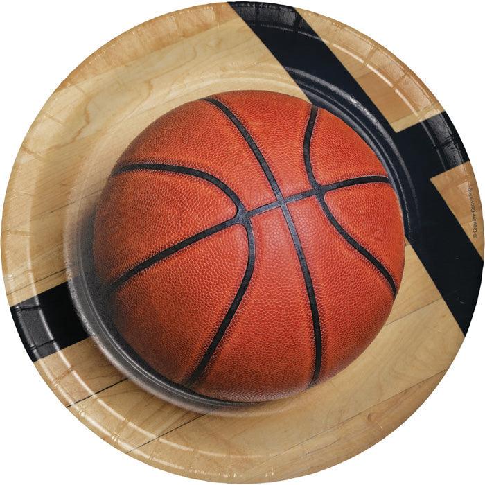 Basketball Paper Plates, 8 ct | Amazing Pinatas 