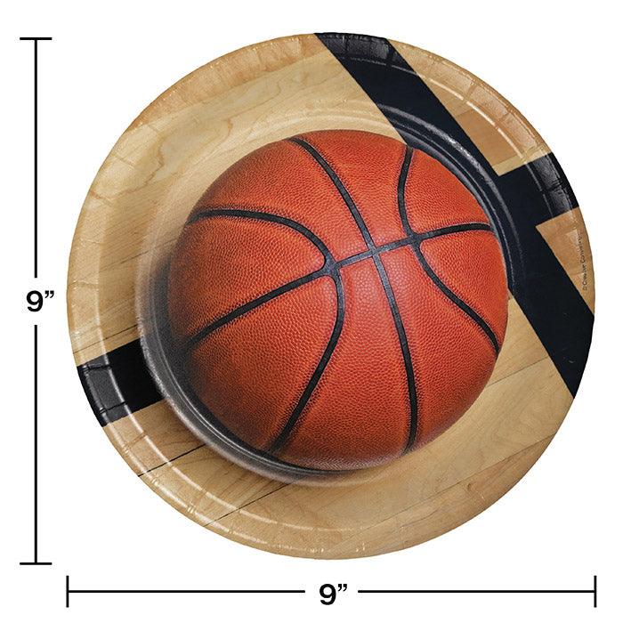 Basketball Paper Plates, 8 ct | Amazing Pinatas 