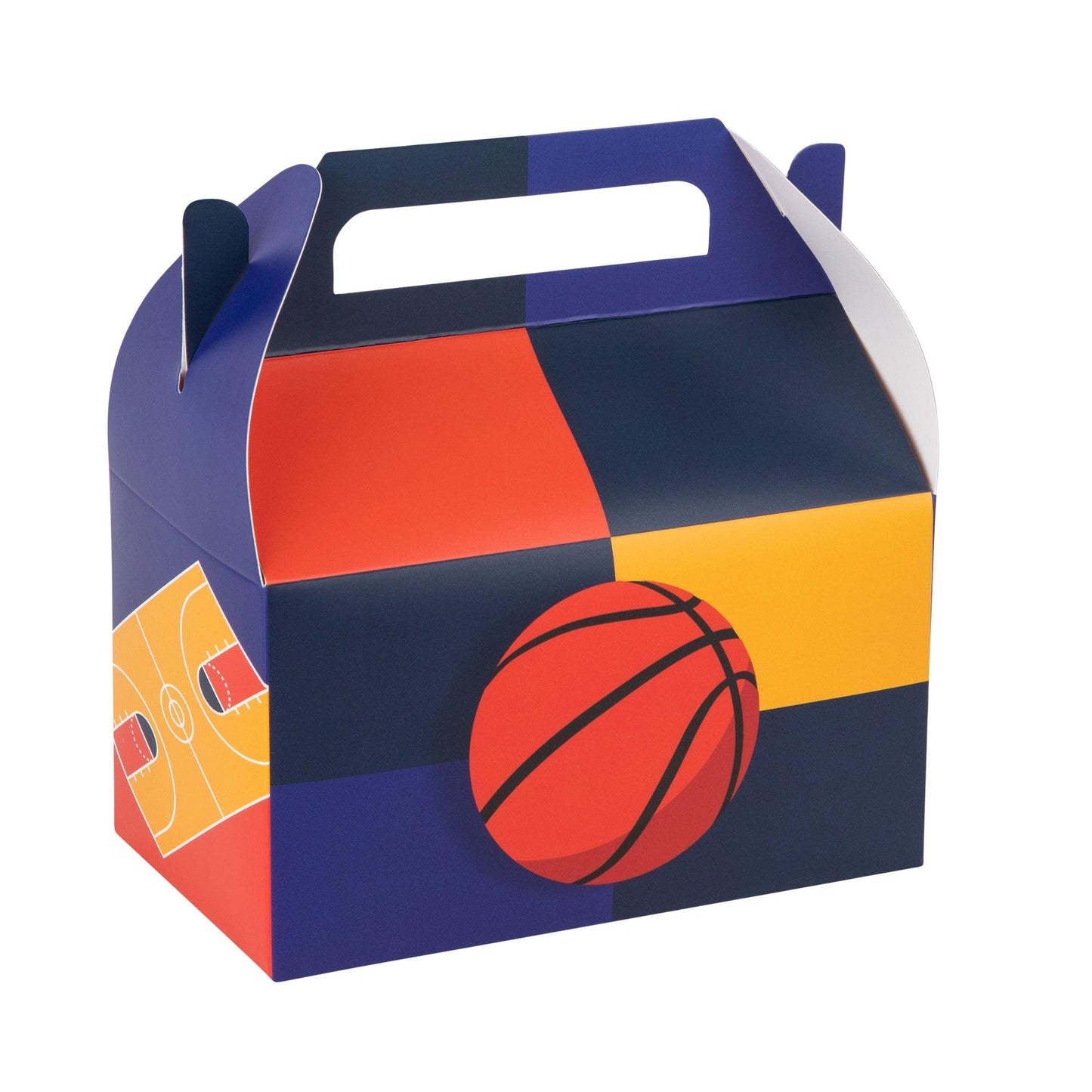 Basketball Paper Treat Box Birthday, Baby Shower and Holiday Party Decor 6.25x3.75x3.5 Inches 20 Pack | Amazing Pinatas 