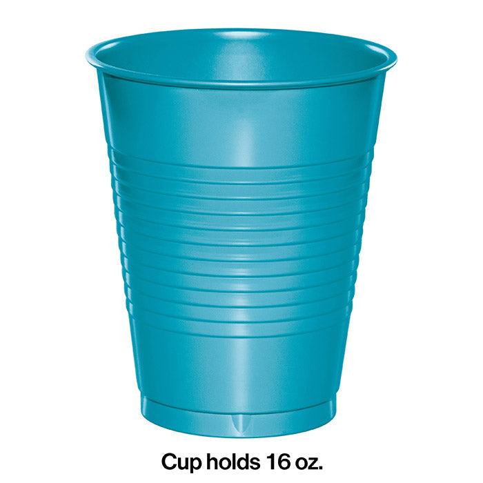 Bermuda Blue 16 Oz Plastic Cups, 20 ct | Amazing Pinatas 