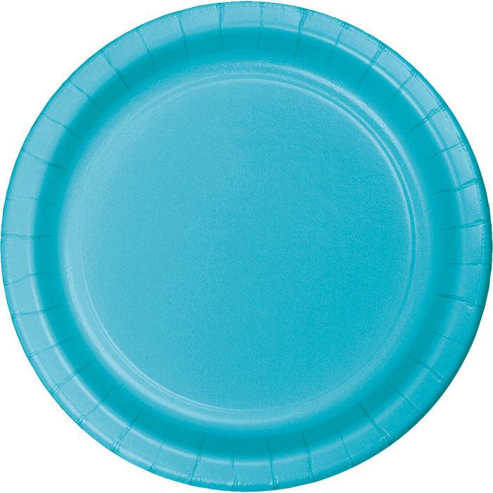 Bermuda Blue Banquet Plates, 24 ct | Amazing Pinatas 