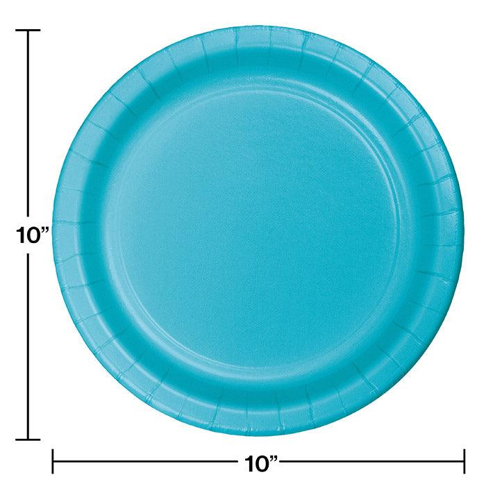 Bermuda Blue Banquet Plates, 24 ct | Amazing Pinatas 