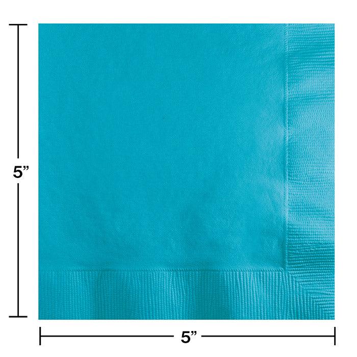 Bermuda Blue Beverage Napkin, 3 Ply, 50 ct | Amazing Pinatas 