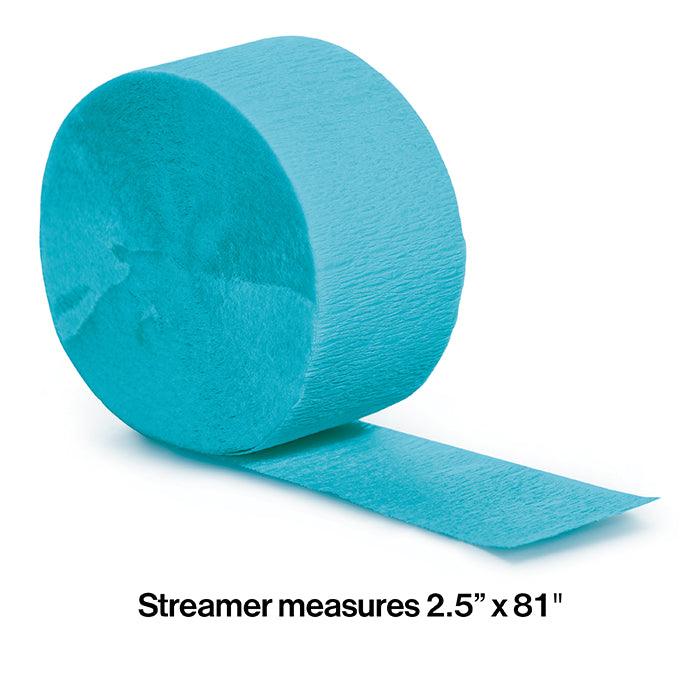 Bermuda Blue Crepe Streamers 81' | Amazing Pinatas 